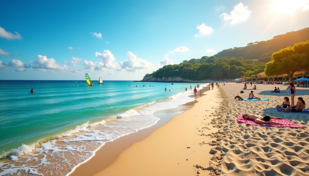 Plage de la Baie des Nations à Saint-Cyr-sur-Mer : Guide complet pour y accéder et découvrir les activités incontournables