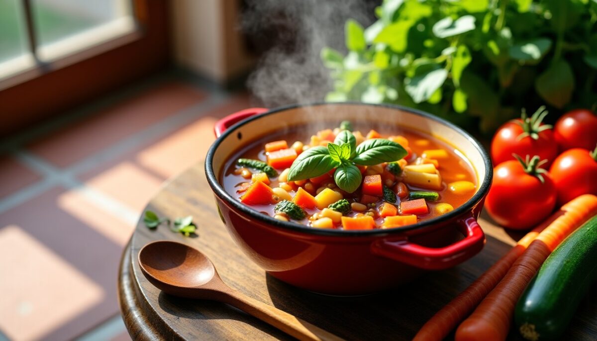 Minestrone express : la recette italienne saine et savoureuse à préparer en un clin d&rsquo;œil